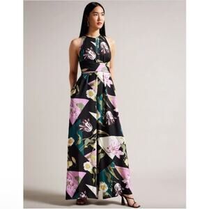 Ted Baker Maudee Floral Jumpsuit Size US 12